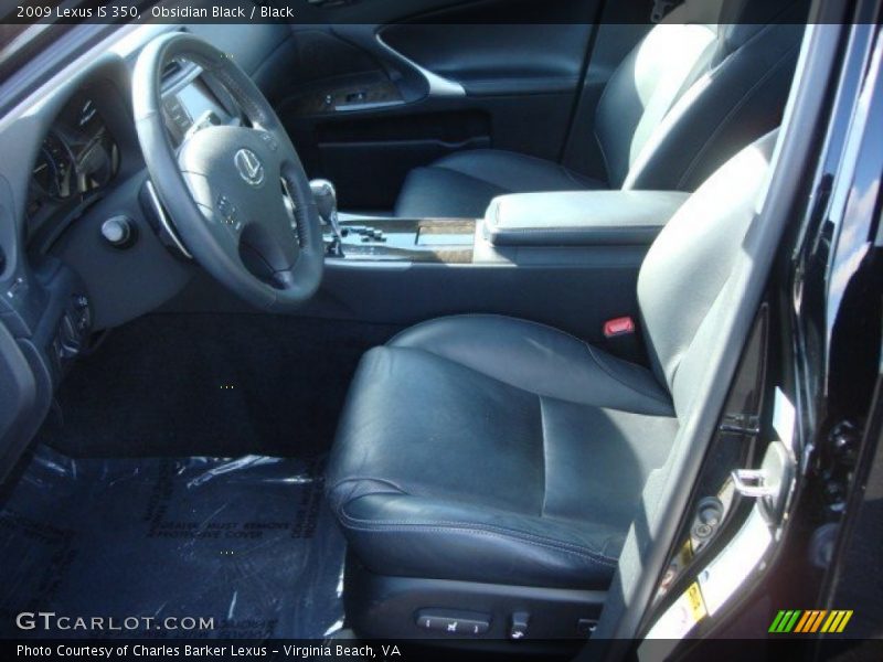 Obsidian Black / Black 2009 Lexus IS 350
