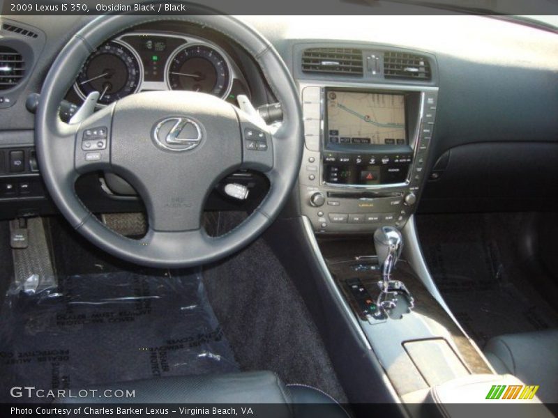 Obsidian Black / Black 2009 Lexus IS 350