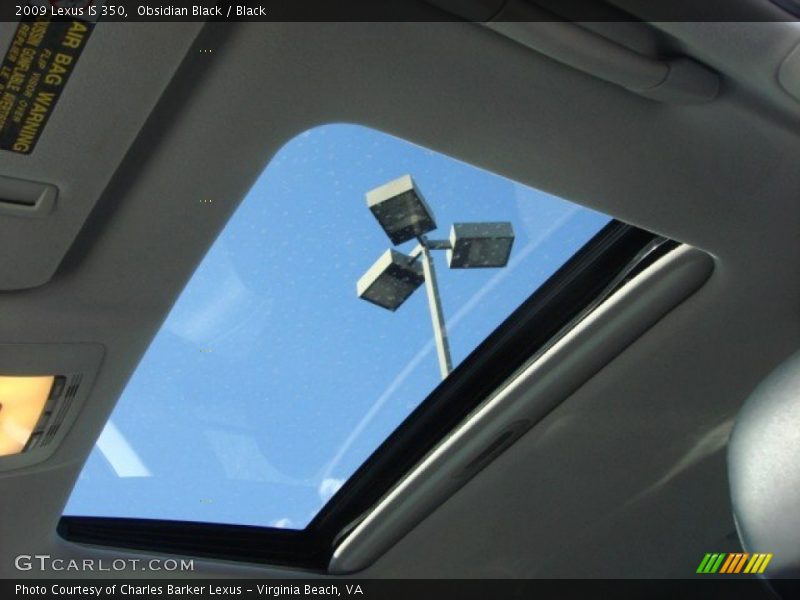 Obsidian Black / Black 2009 Lexus IS 350