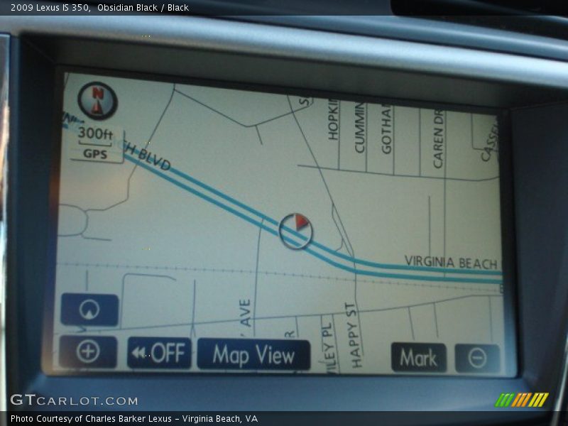 Navigation of 2009 IS 350