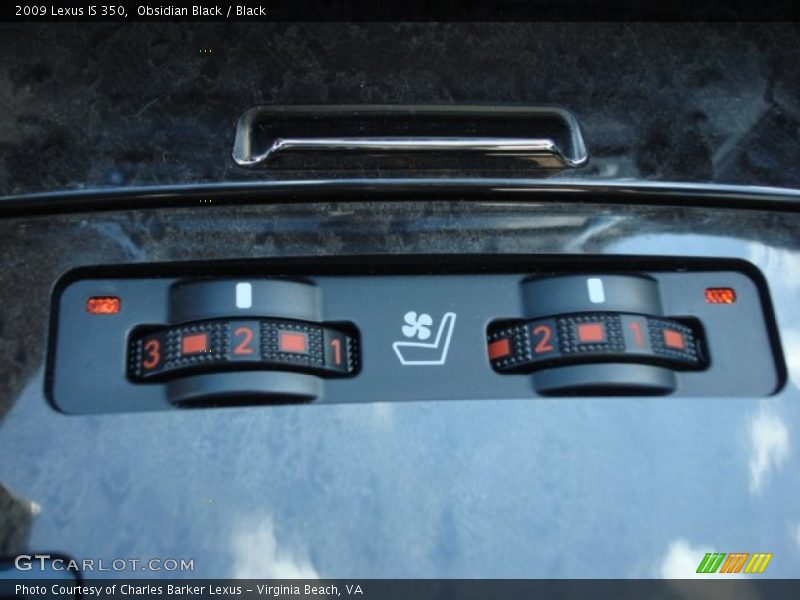 Obsidian Black / Black 2009 Lexus IS 350