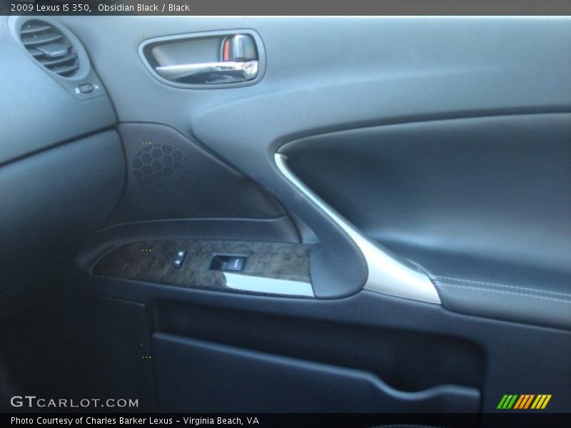 Obsidian Black / Black 2009 Lexus IS 350