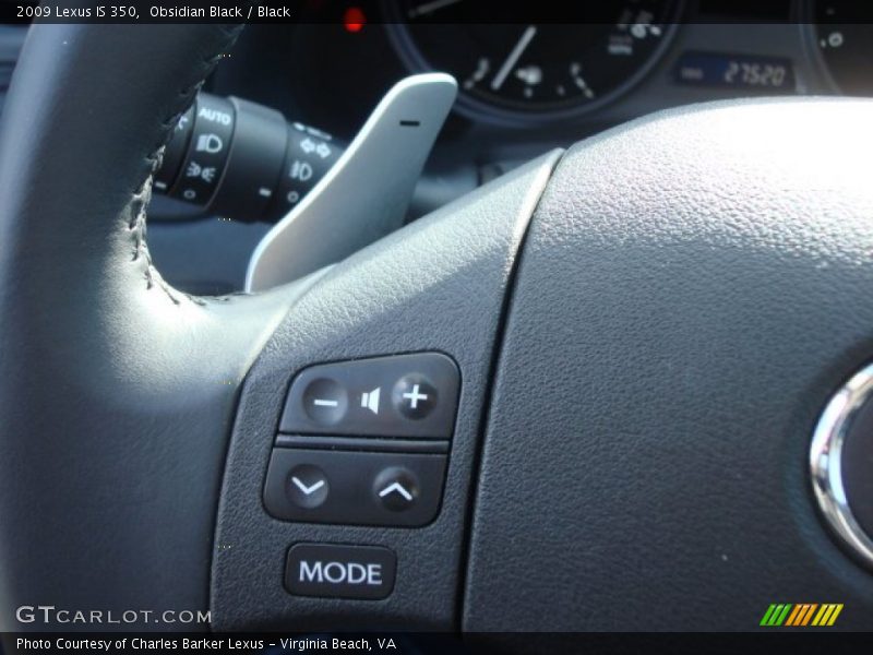 Obsidian Black / Black 2009 Lexus IS 350