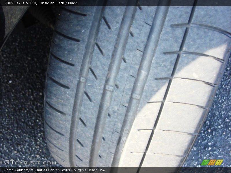 Obsidian Black / Black 2009 Lexus IS 350