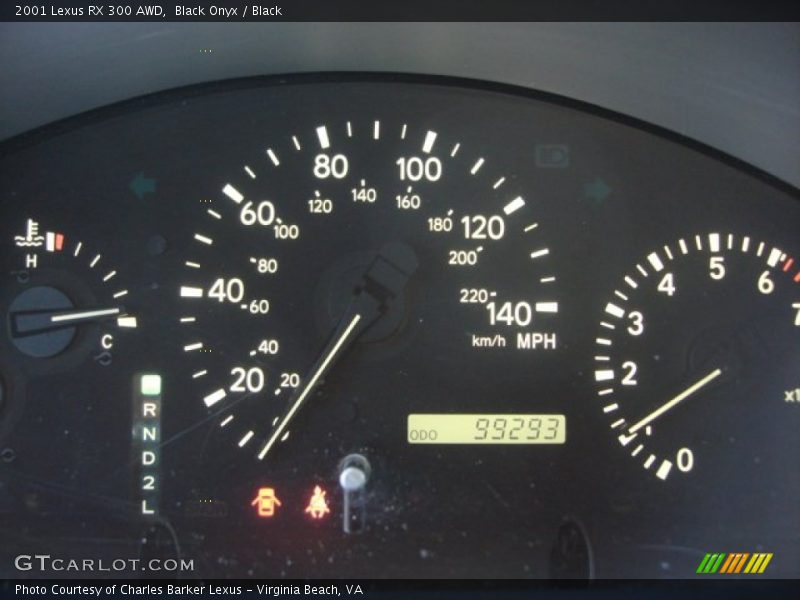 Black Onyx / Black 2001 Lexus RX 300 AWD