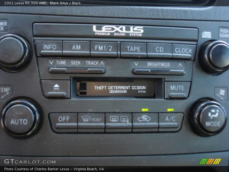 Black Onyx / Black 2001 Lexus RX 300 AWD