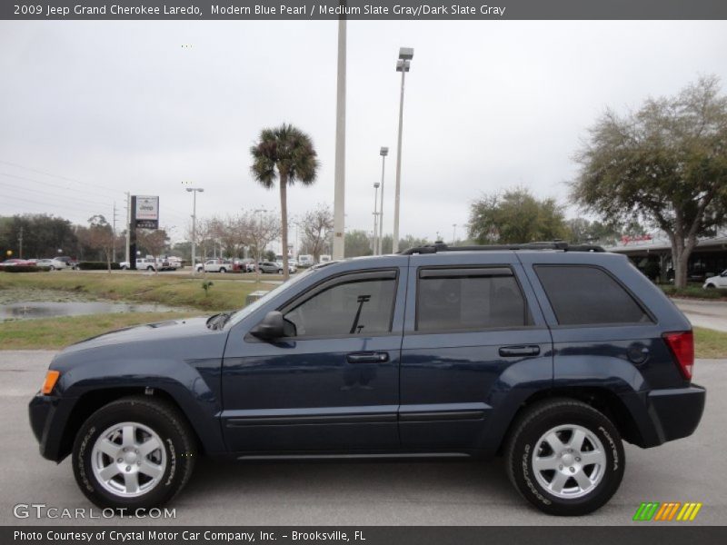 Modern Blue Pearl / Medium Slate Gray/Dark Slate Gray 2009 Jeep Grand Cherokee Laredo
