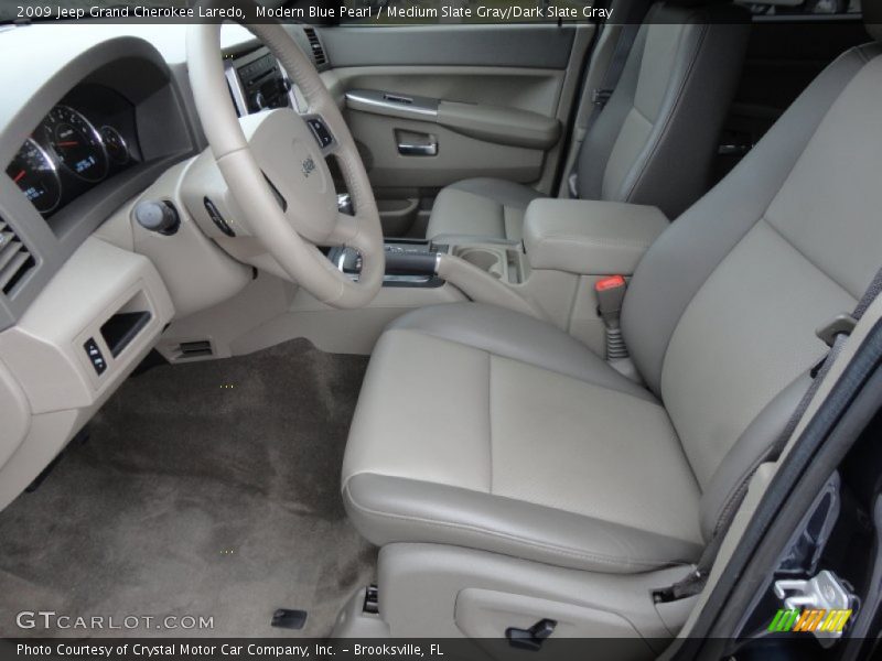 Modern Blue Pearl / Medium Slate Gray/Dark Slate Gray 2009 Jeep Grand Cherokee Laredo