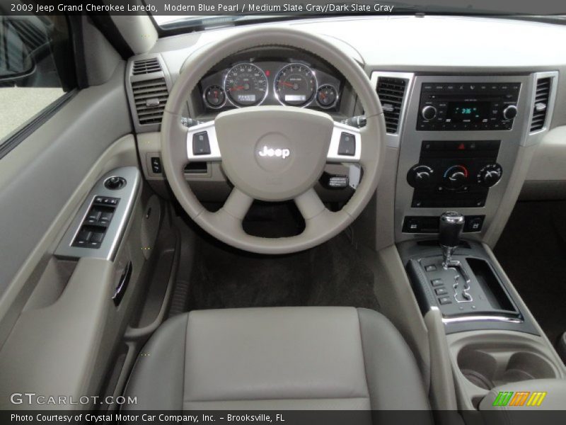 Modern Blue Pearl / Medium Slate Gray/Dark Slate Gray 2009 Jeep Grand Cherokee Laredo
