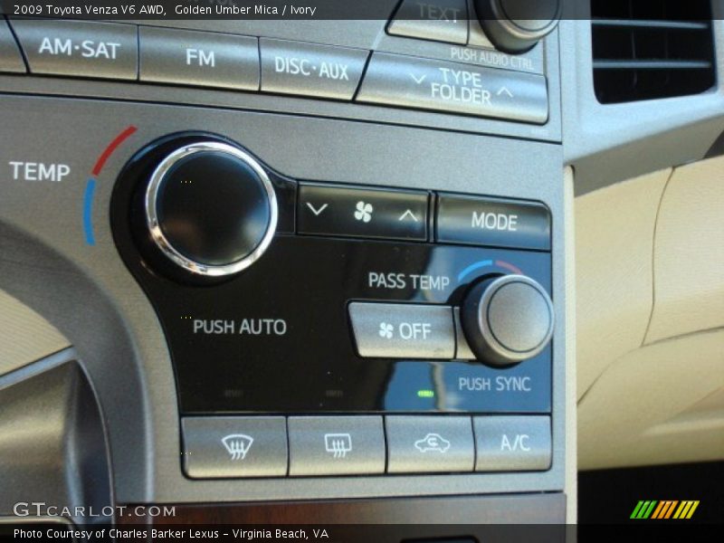 Golden Umber Mica / Ivory 2009 Toyota Venza V6 AWD