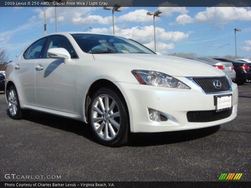 Glacier Frost Mica / Light Gray 2009 Lexus IS 250 AWD