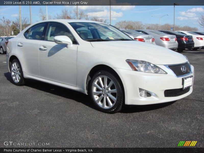 Glacier Frost Mica / Light Gray 2009 Lexus IS 250 AWD