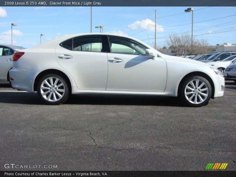 Glacier Frost Mica / Light Gray 2009 Lexus IS 250 AWD