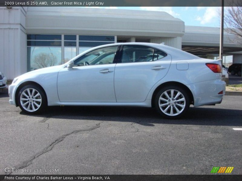 Glacier Frost Mica / Light Gray 2009 Lexus IS 250 AWD