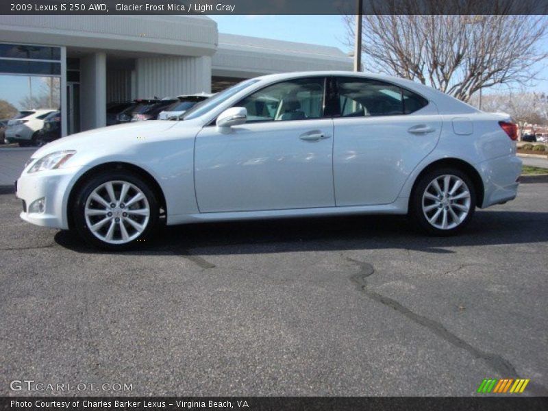 Glacier Frost Mica / Light Gray 2009 Lexus IS 250 AWD