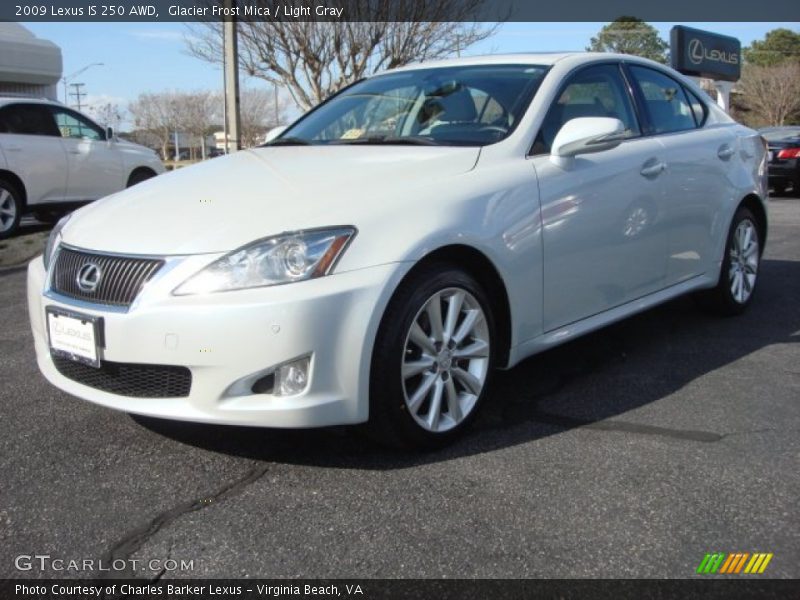 Glacier Frost Mica / Light Gray 2009 Lexus IS 250 AWD