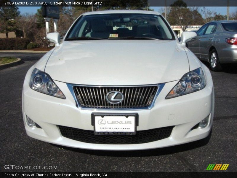 Glacier Frost Mica / Light Gray 2009 Lexus IS 250 AWD