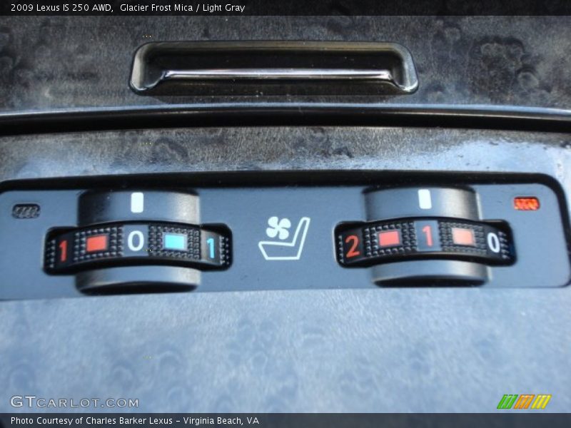 Glacier Frost Mica / Light Gray 2009 Lexus IS 250 AWD