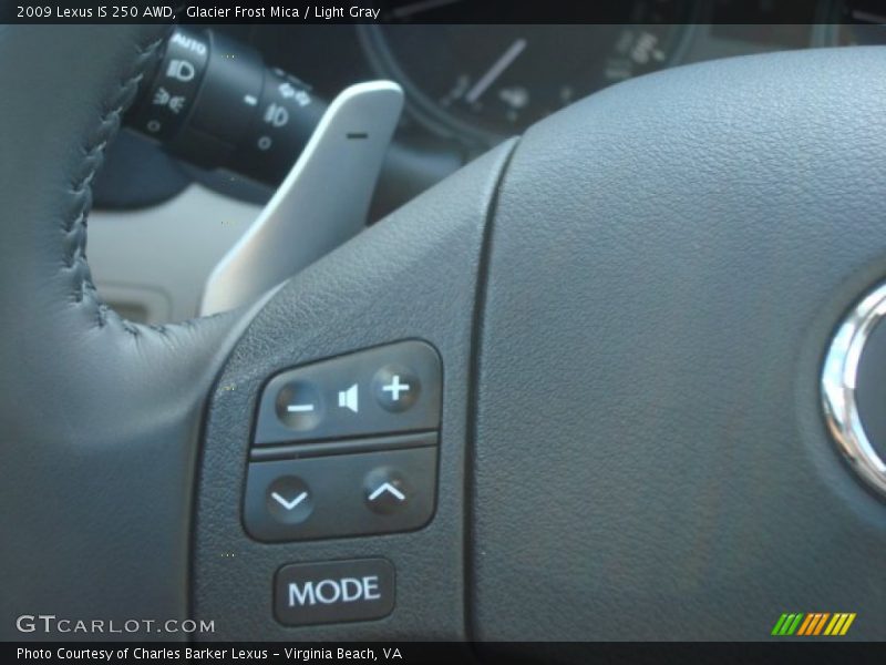 Glacier Frost Mica / Light Gray 2009 Lexus IS 250 AWD