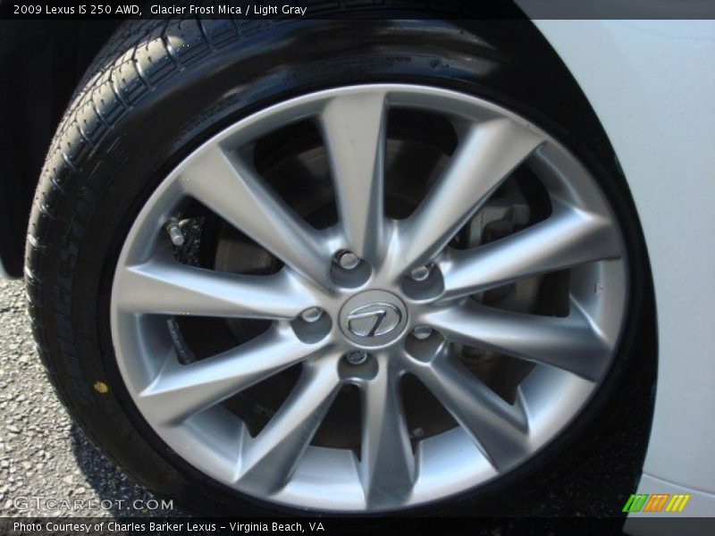 Glacier Frost Mica / Light Gray 2009 Lexus IS 250 AWD