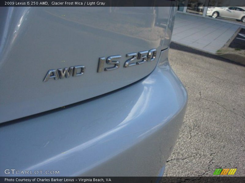 Glacier Frost Mica / Light Gray 2009 Lexus IS 250 AWD