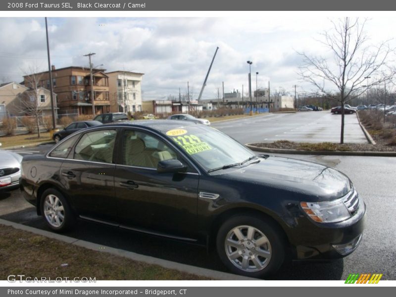 Black Clearcoat / Camel 2008 Ford Taurus SEL