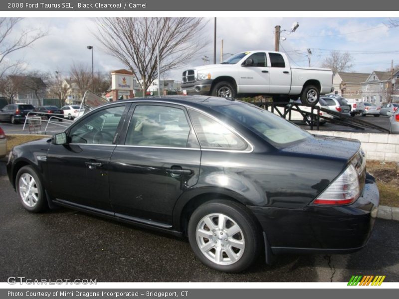 Black Clearcoat / Camel 2008 Ford Taurus SEL