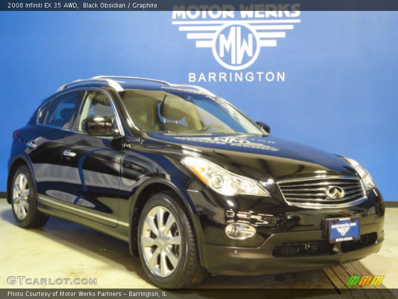 Black Obsidian / Graphite 2008 Infiniti EX 35 AWD
