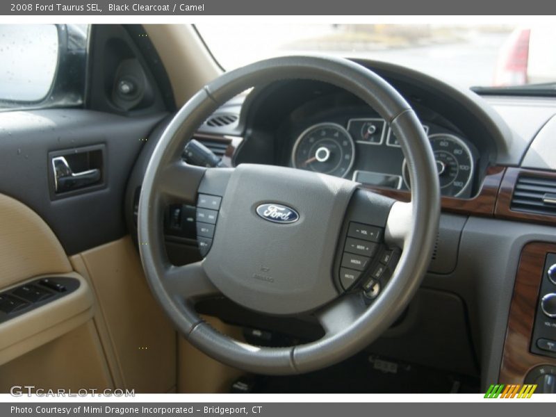 Black Clearcoat / Camel 2008 Ford Taurus SEL