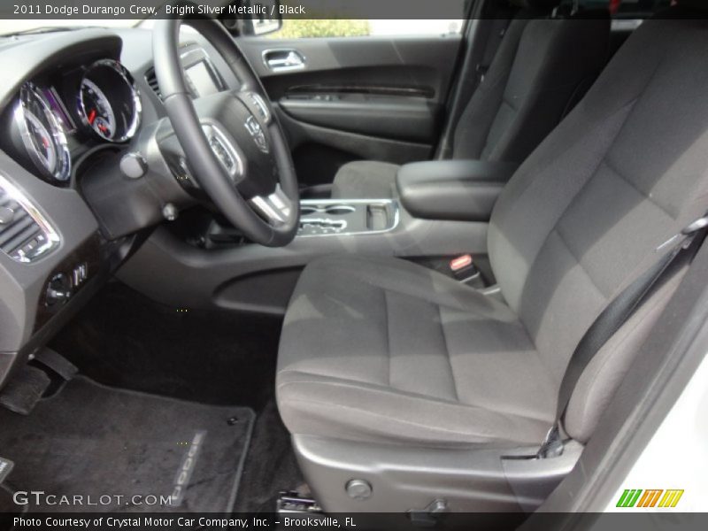 Bright Silver Metallic / Black 2011 Dodge Durango Crew