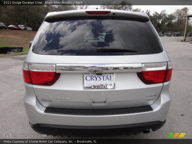 Bright Silver Metallic / Black 2011 Dodge Durango Crew