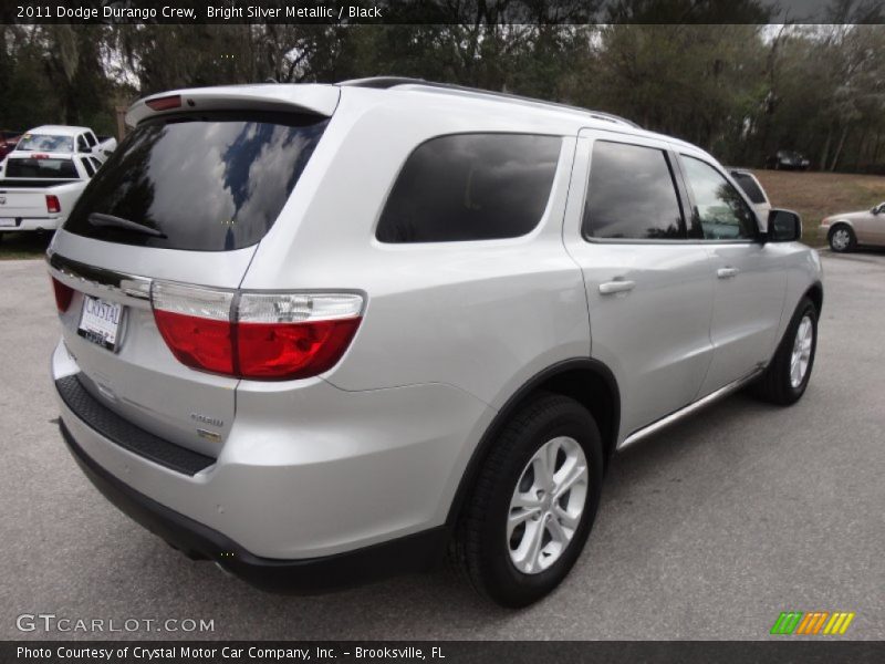 Bright Silver Metallic / Black 2011 Dodge Durango Crew