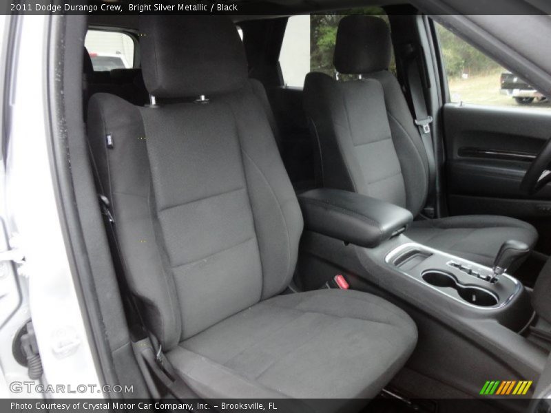 Bright Silver Metallic / Black 2011 Dodge Durango Crew
