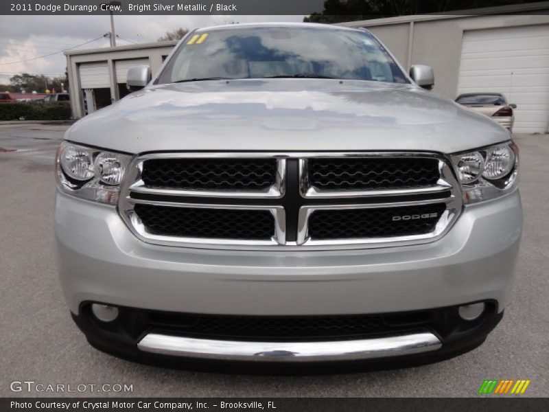Bright Silver Metallic / Black 2011 Dodge Durango Crew