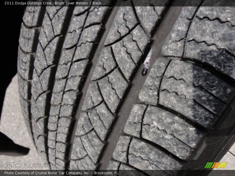 Bright Silver Metallic / Black 2011 Dodge Durango Crew