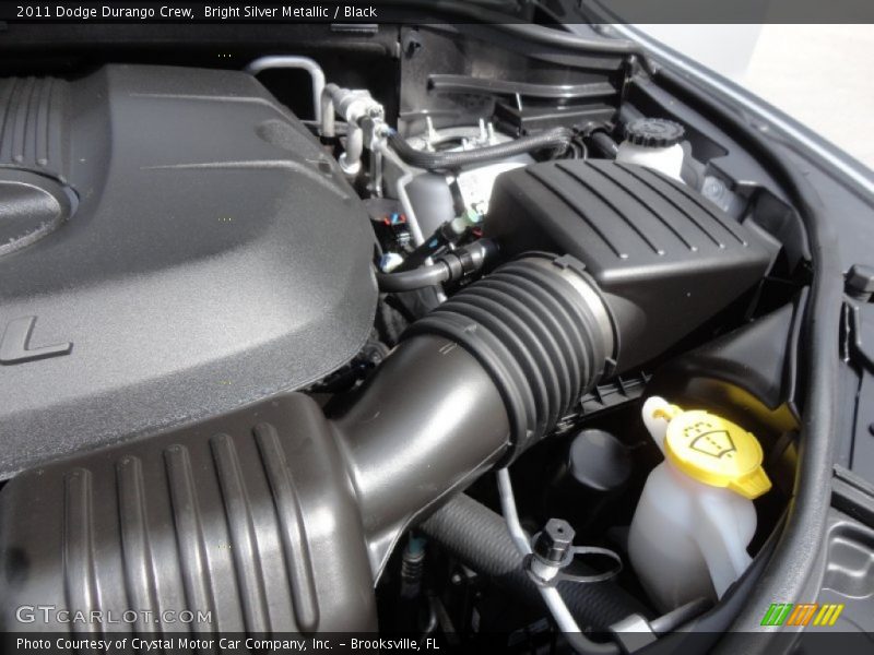 Bright Silver Metallic / Black 2011 Dodge Durango Crew