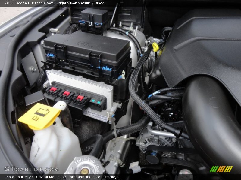 Bright Silver Metallic / Black 2011 Dodge Durango Crew