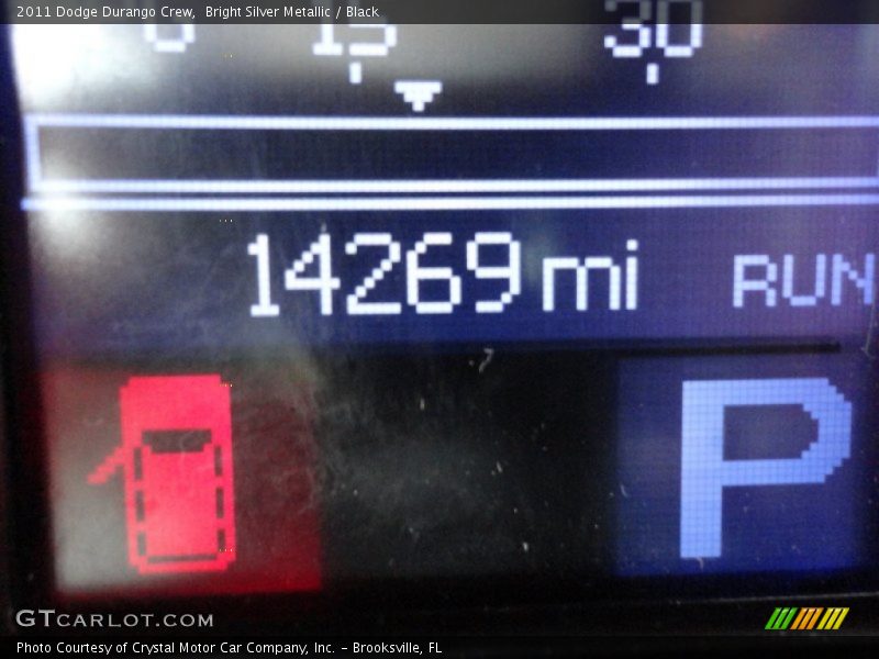 Bright Silver Metallic / Black 2011 Dodge Durango Crew