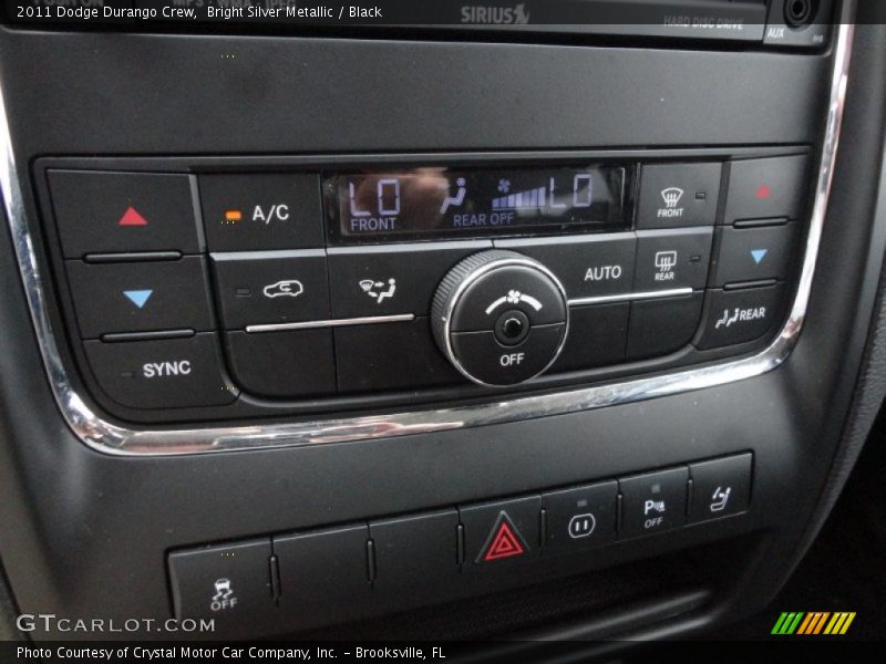 Controls of 2011 Durango Crew