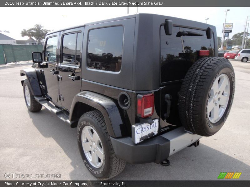 Black / Dark Slate Gray/Medium Slate Gray 2010 Jeep Wrangler Unlimited Sahara 4x4