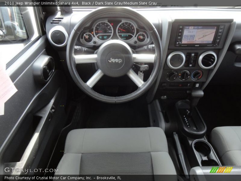 Black / Dark Slate Gray/Medium Slate Gray 2010 Jeep Wrangler Unlimited Sahara 4x4
