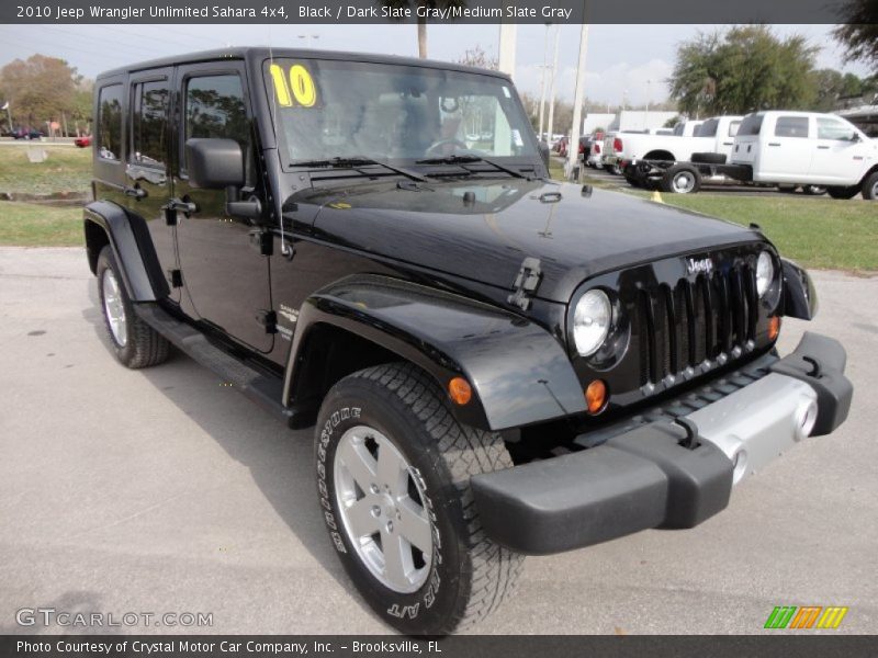 Black / Dark Slate Gray/Medium Slate Gray 2010 Jeep Wrangler Unlimited Sahara 4x4