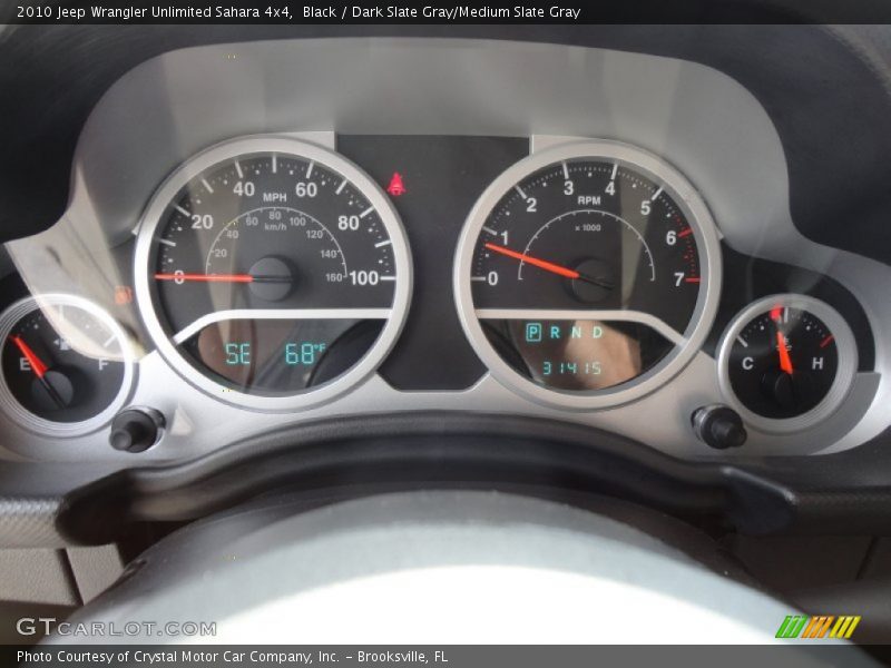 Black / Dark Slate Gray/Medium Slate Gray 2010 Jeep Wrangler Unlimited Sahara 4x4