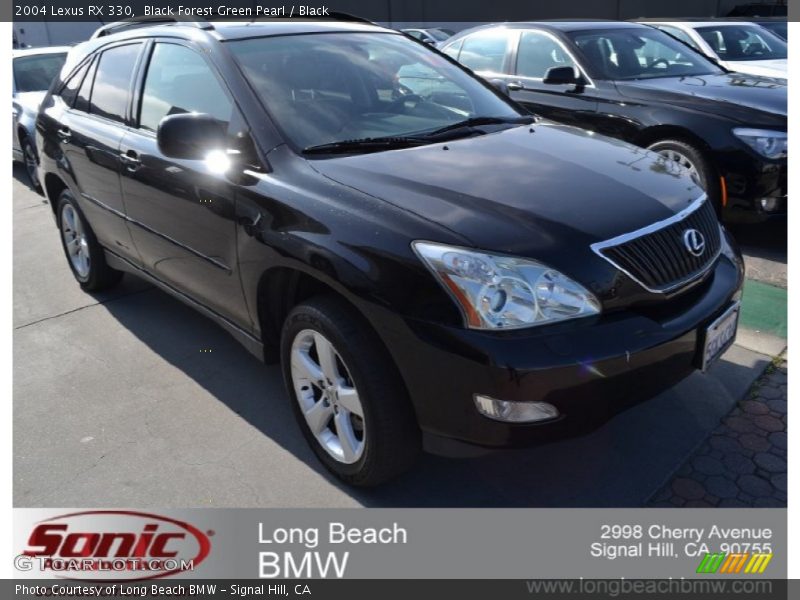 Black Forest Green Pearl / Black 2004 Lexus RX 330