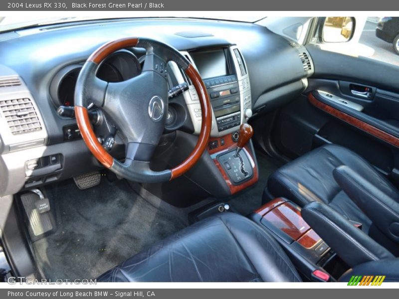 Black Forest Green Pearl / Black 2004 Lexus RX 330