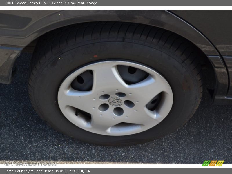 Graphite Gray Pearl / Sage 2001 Toyota Camry LE V6