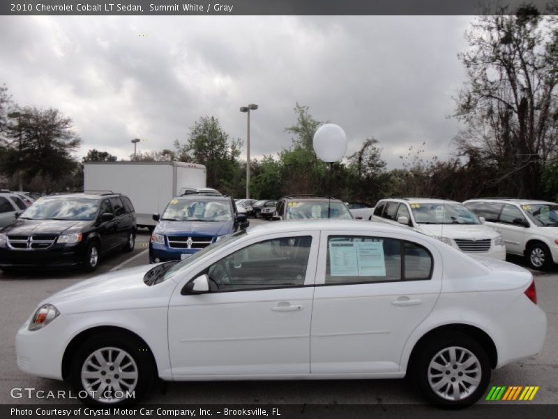 Summit White / Gray 2010 Chevrolet Cobalt LT Sedan