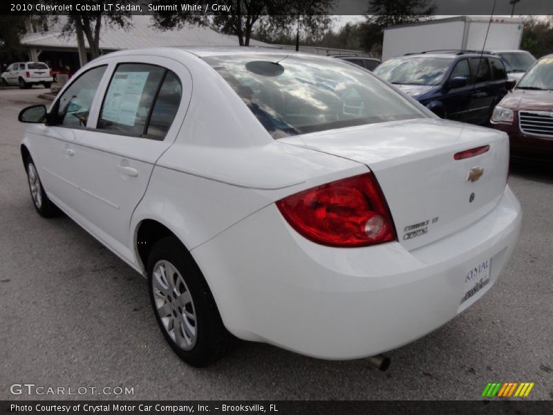 Summit White / Gray 2010 Chevrolet Cobalt LT Sedan