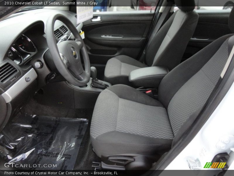 Summit White / Gray 2010 Chevrolet Cobalt LT Sedan