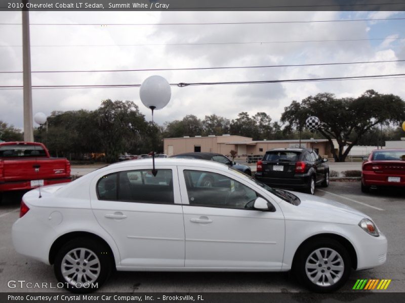 Summit White / Gray 2010 Chevrolet Cobalt LT Sedan
